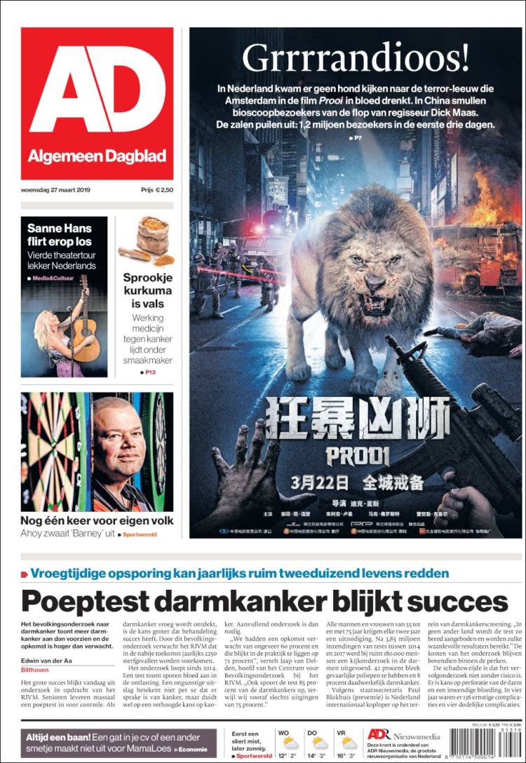 Portada de AD (Pa&iacute;ses Bajos)