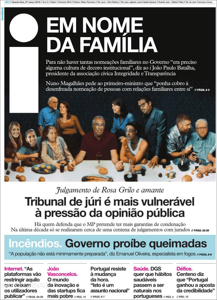 Portada de I - informação (Portugal)