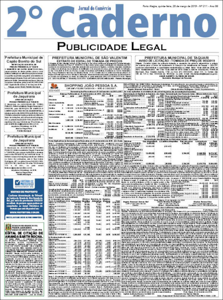 Portada de Jornal do Comércio (Brasil)