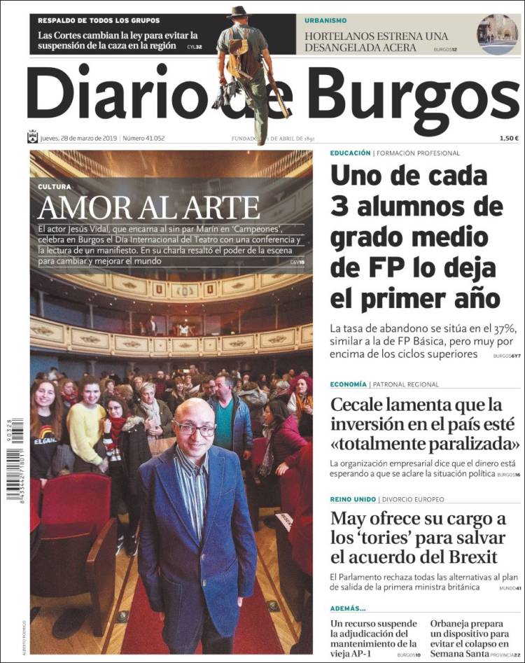 Portada de Diario de Burgos (Espa&ntilde;a)