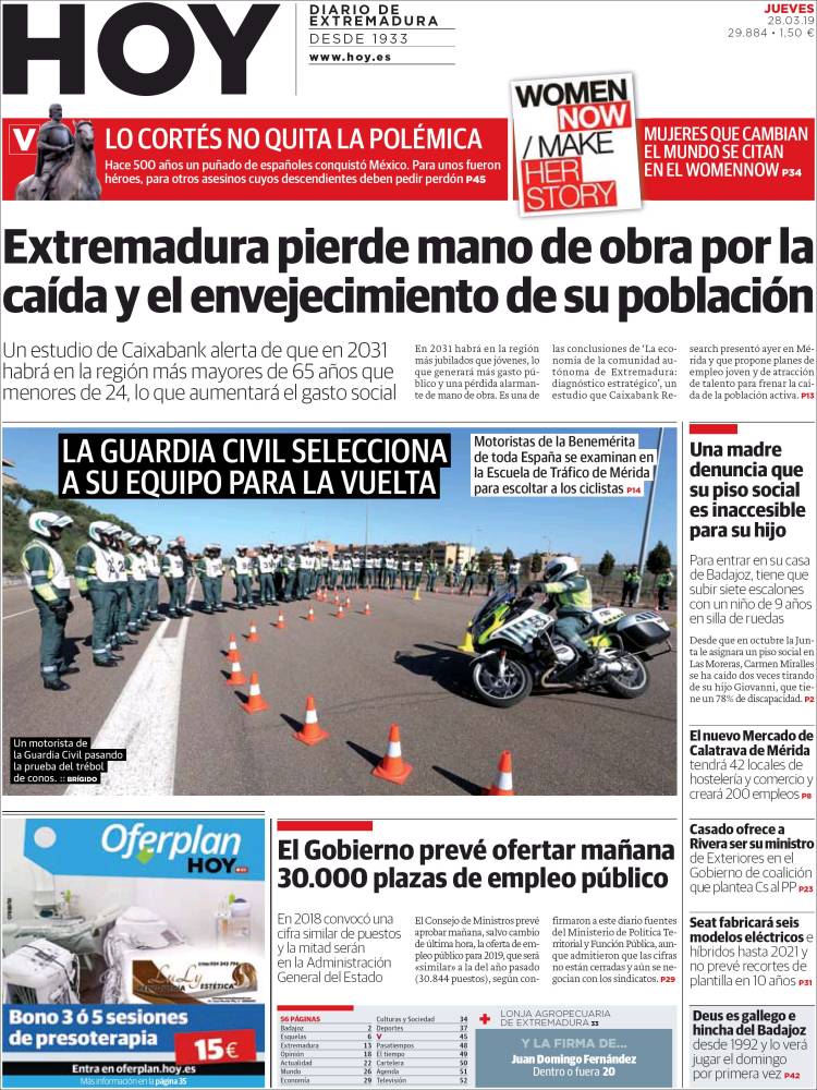 Portada de Hoy - Badajoz (Espa&ntilde;a)