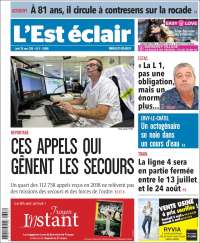 Portada de L'Est Eclair (Francia)