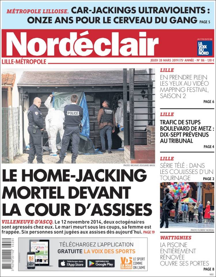 Portada de Nord Éclair (Francia)