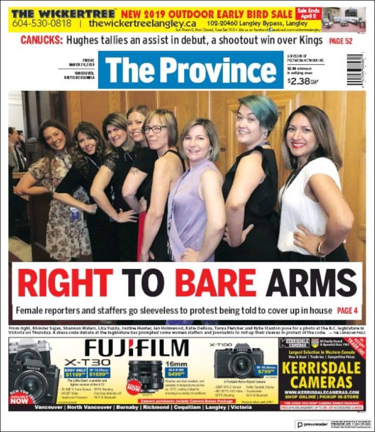 Portada de The Province (Canadá)