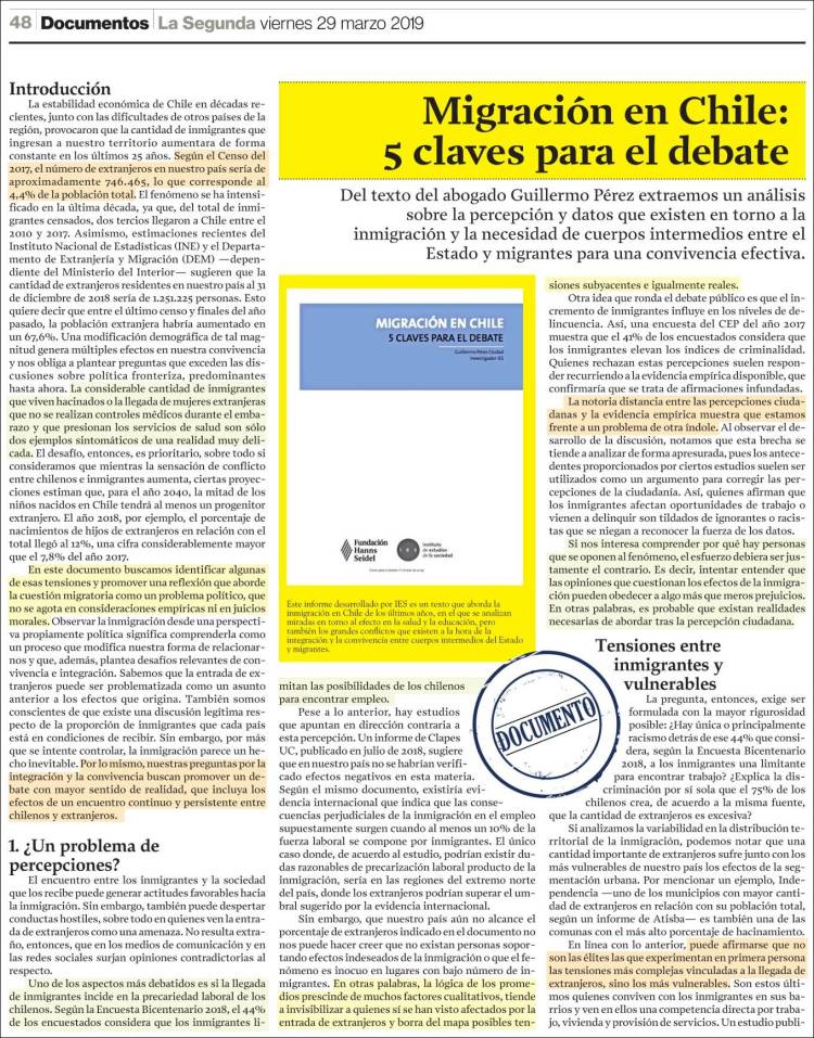 Portada de La Segunda (Chile)