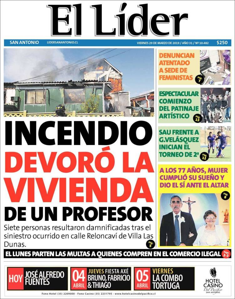 Portada de Lider de San Antonio (Chile)