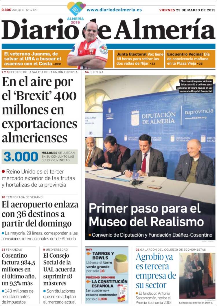 Portada de Diario de Almería (Espa&ntilde;a)