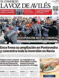 Portada de El Comercio - Avilés (Espa&ntilde;a)