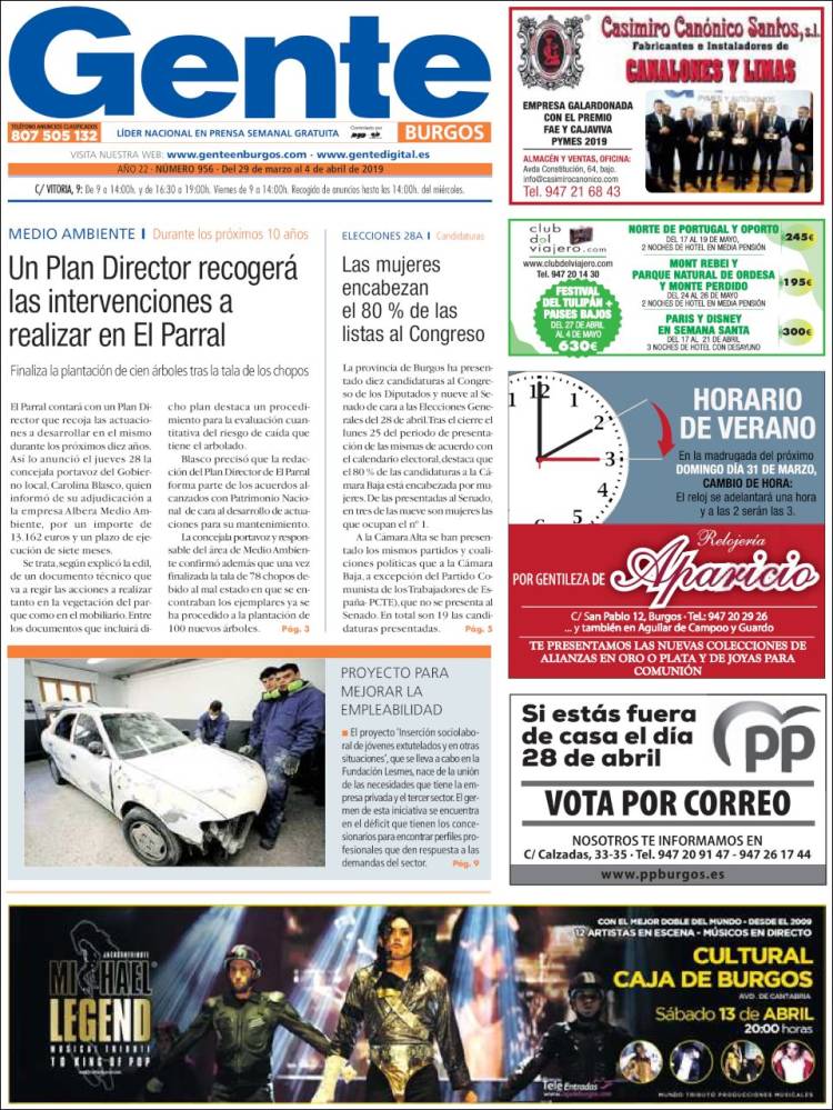 Portada de Gente en Burgos (Espa&ntilde;a)