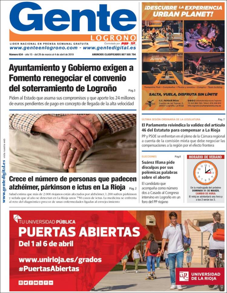 Portada de Gente en Logroño (Espa&ntilde;a)