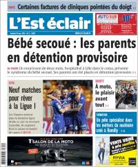 Portada de L'Est Eclair (Francia)