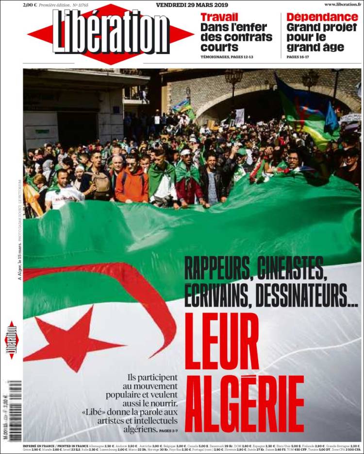 Portada de Libération (Francia)