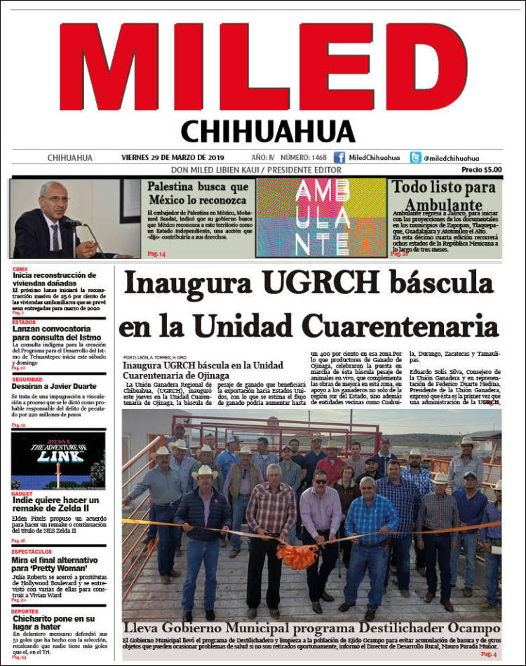 Portada de Miled - Chihuahua (M&eacute;xico)