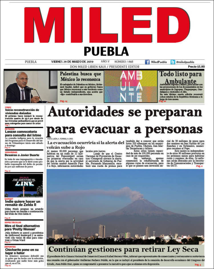 Portada de Miled - Puebla (M&eacute;xico)