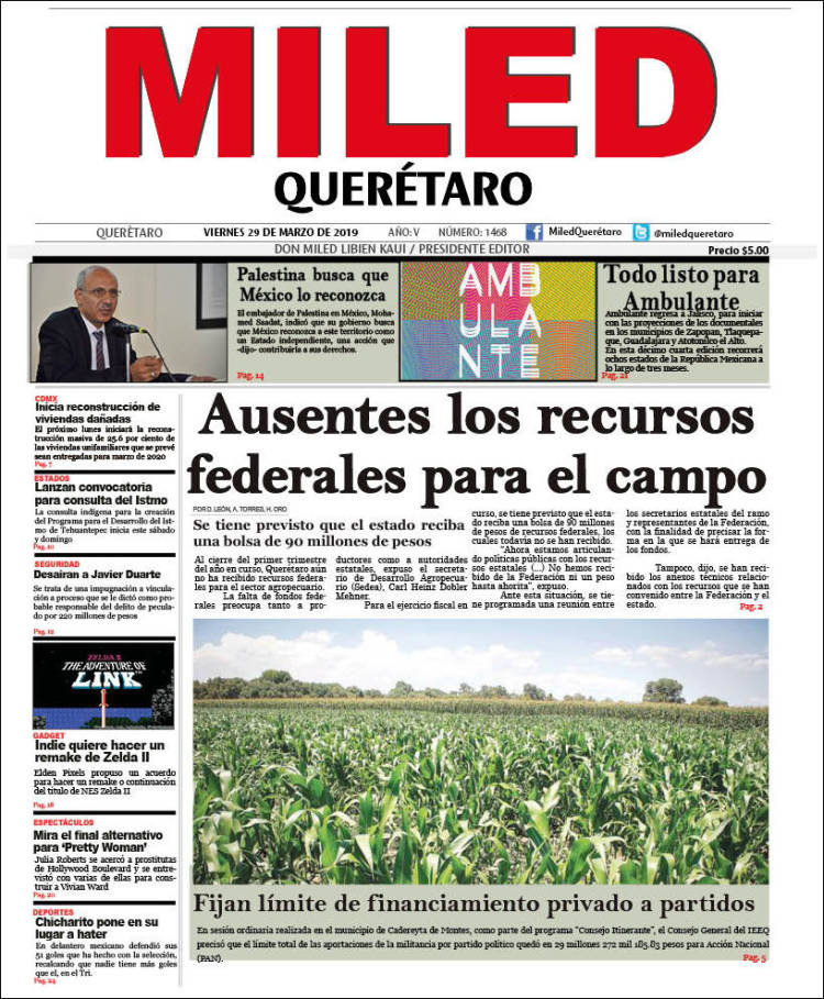 Portada de Miled - Querétaro (M&eacute;xico)