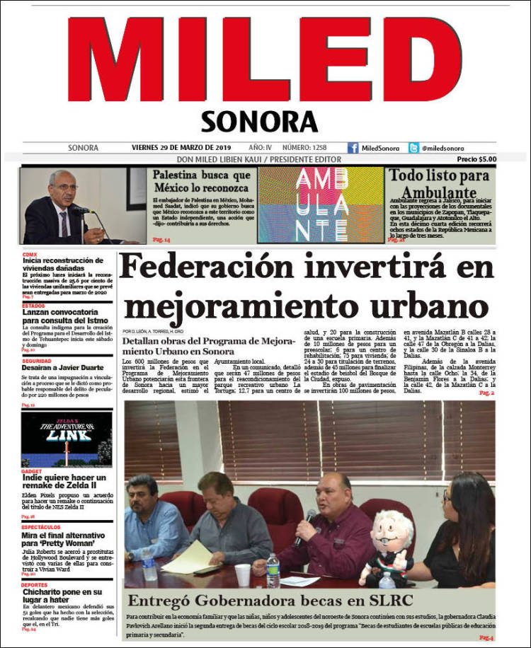 Portada de Miled - Sonora (M&eacute;xico)