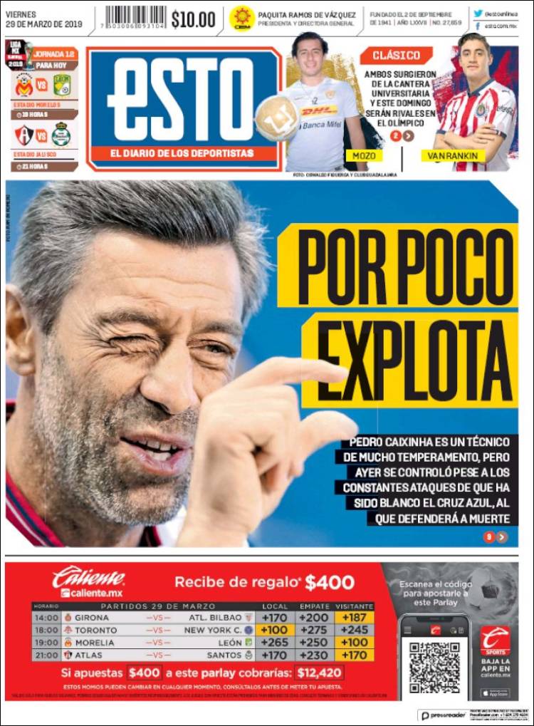 Portada de Esto (M&eacute;xico)