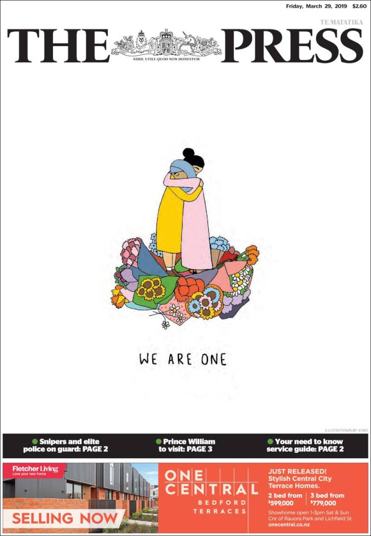 Portada de The Press (Nueva Zelanda)