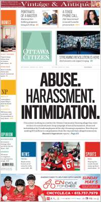 Portada de Ottawa Citizen (Canadá)