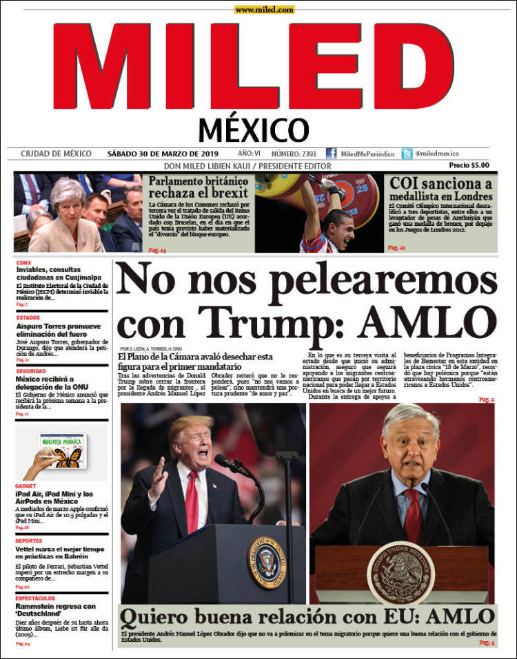 Portada de Miled (México)