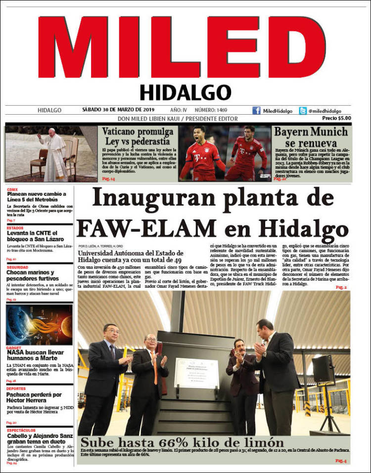 Portada de Miled - Hidalgo (México)