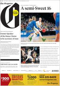 Portada de The Oregonian (USA)