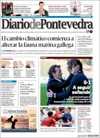 Portada de Diario de Pontevedra (España)