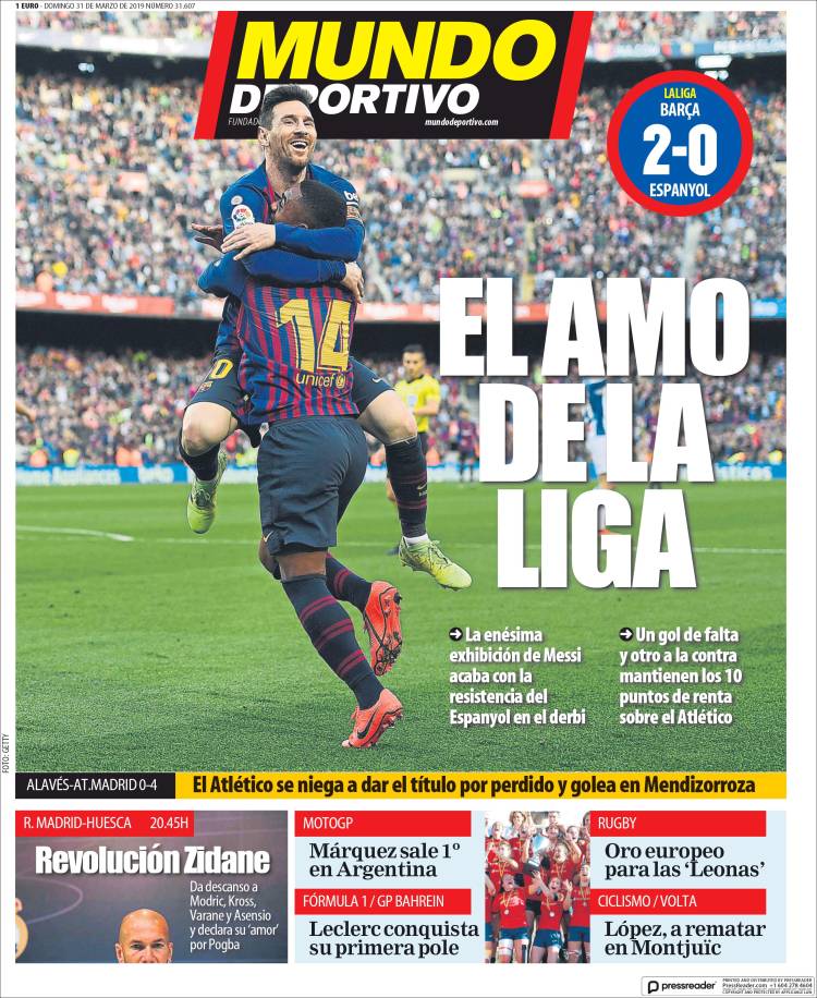 Portada de El Mundo Deportivo (España)