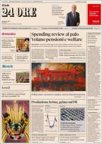 Portada de Il Sole 24 ORE (Italia)