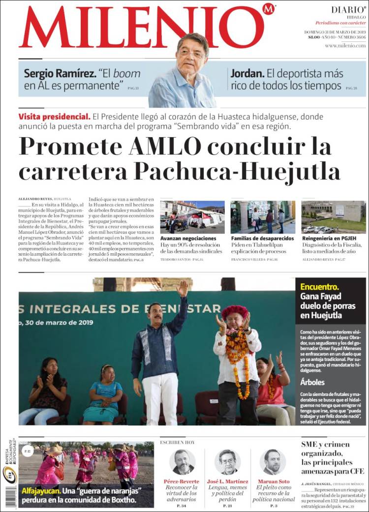 Portada de Milenio de Hidalgo (México)