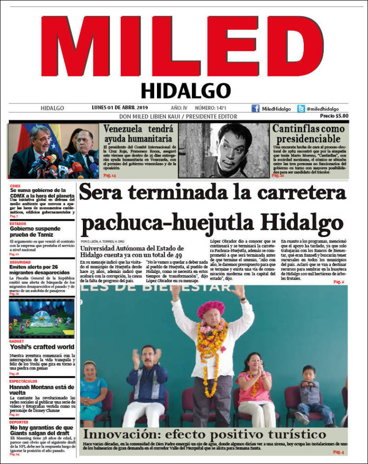 Portada de Miled - Hidalgo (Mexico)
