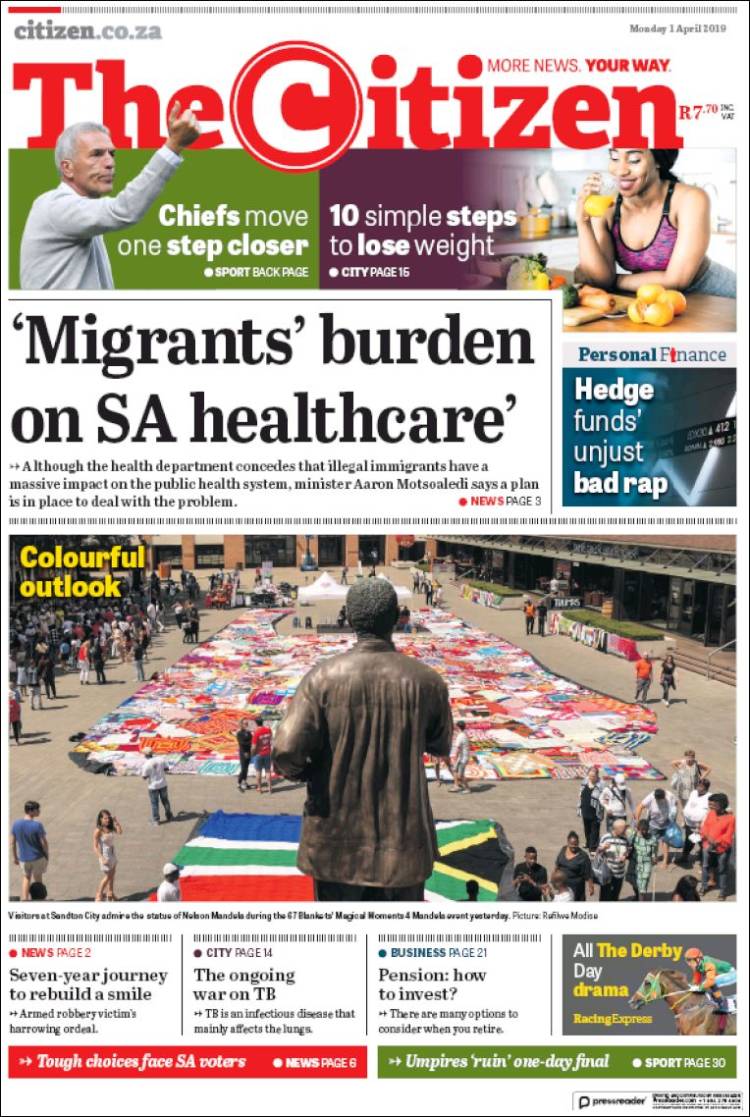 Portada de The Citizen (South Africa)