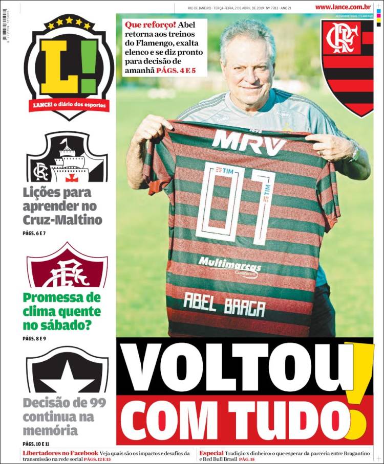 Portada de Lance! (Brasil)
