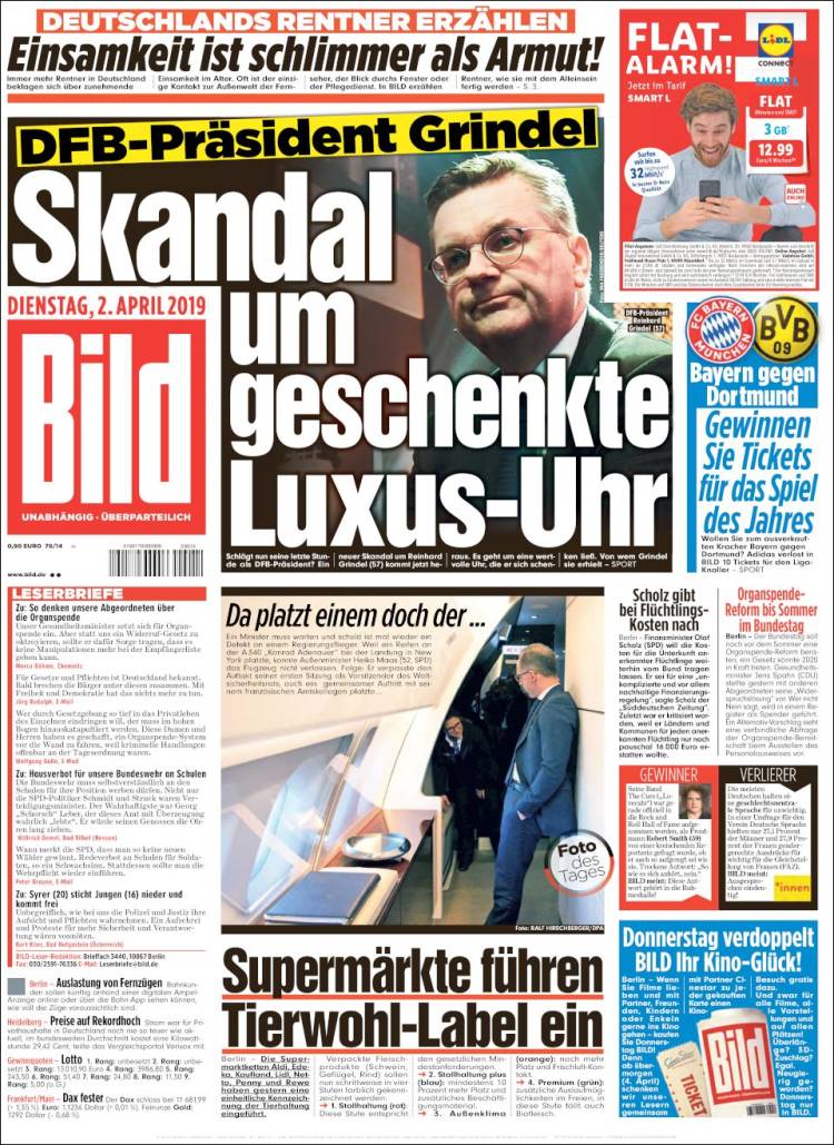 Portada de Bild (Alemania)