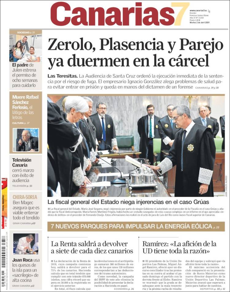 Portada de Canarias 7 - Fuerteventura (Espa&ntilde;a)