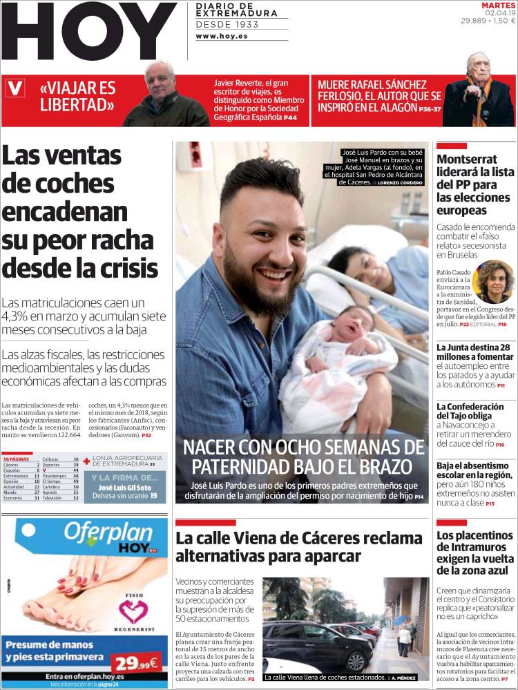 Portada de Hoy - Caceres (Espa&ntilde;a)