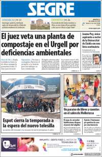 Portada de Segre  (Espa&ntilde;a)