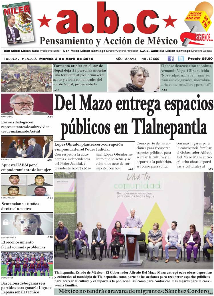 Portada de A.B.C.  (M&eacute;xico)