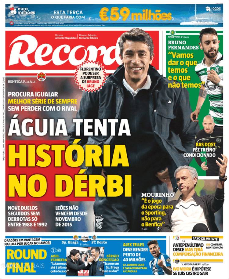 Portada de Record (Portugal)