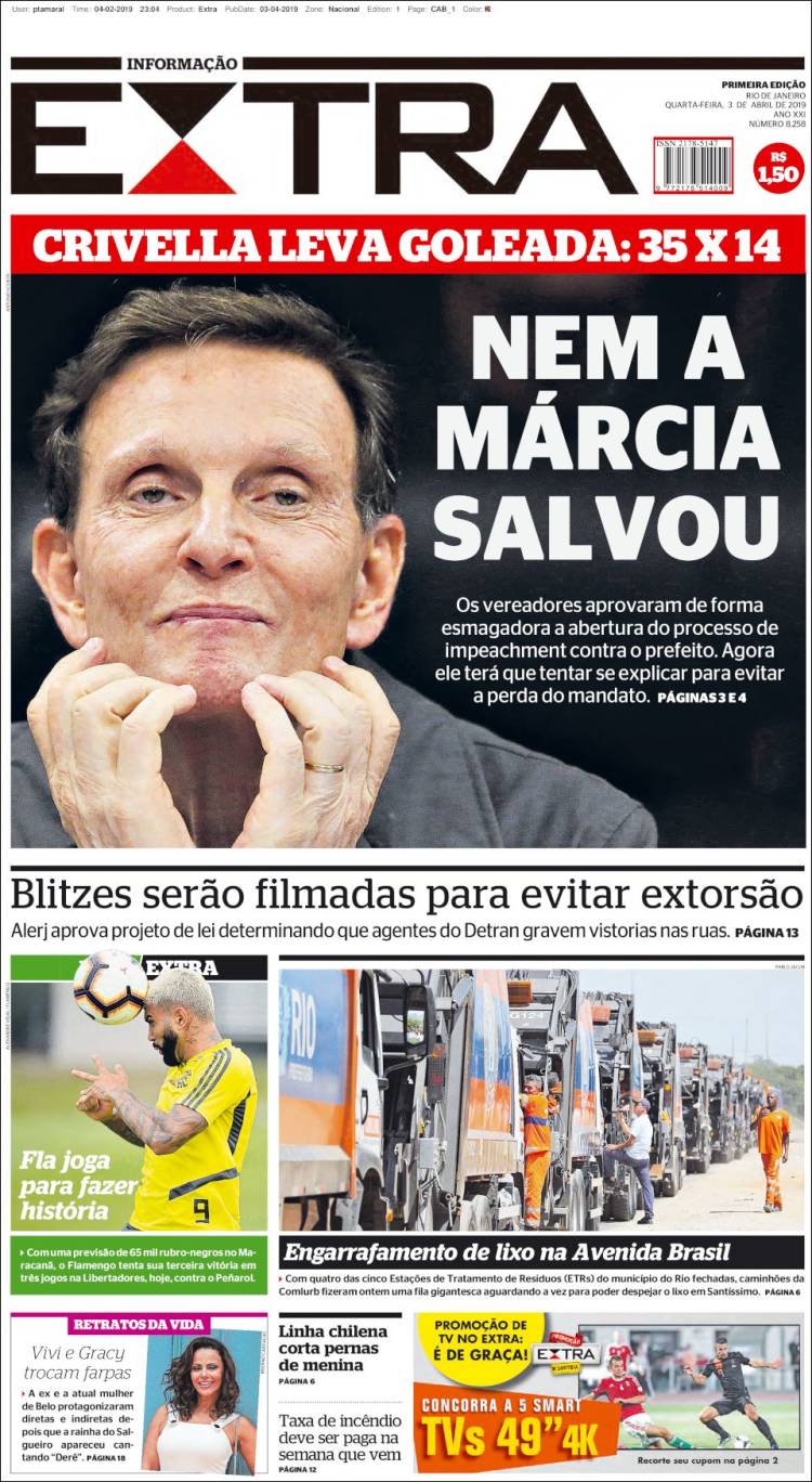 Portada de Extra (Brasil)