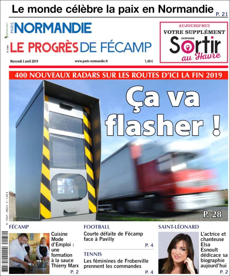 Portada de Progres de Fecamp (Francia)