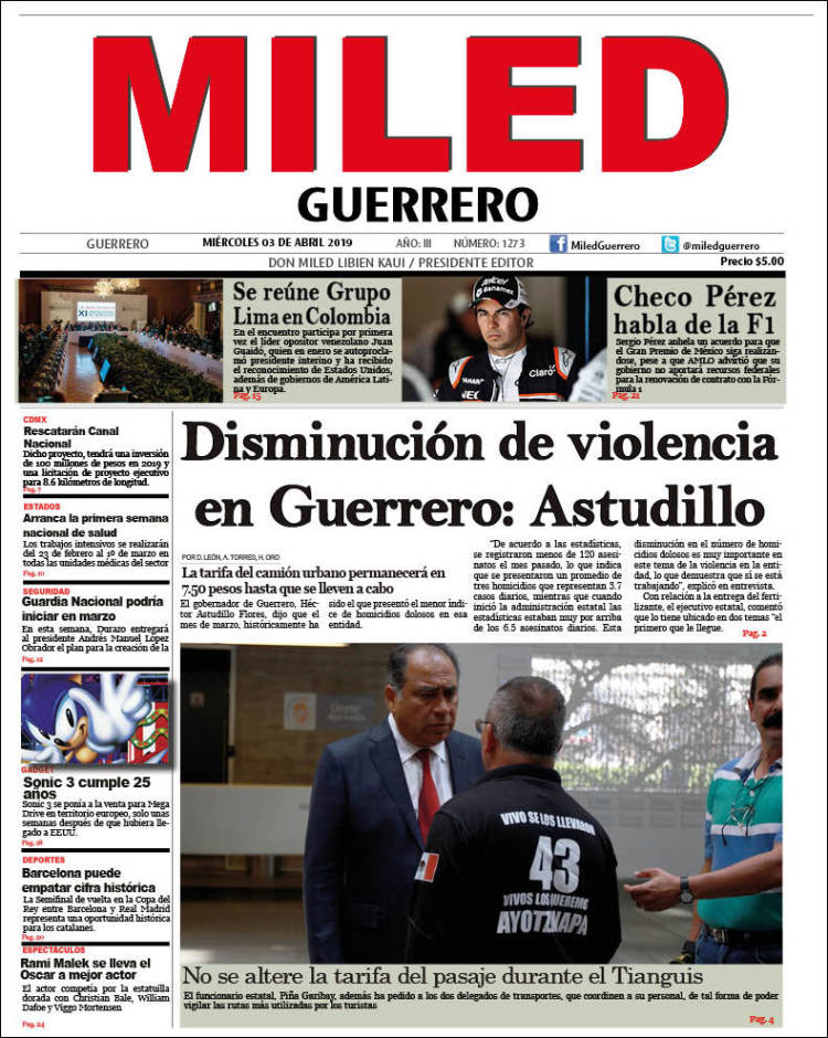 Portada de Miled - Guerrero (M&eacute;xico)
