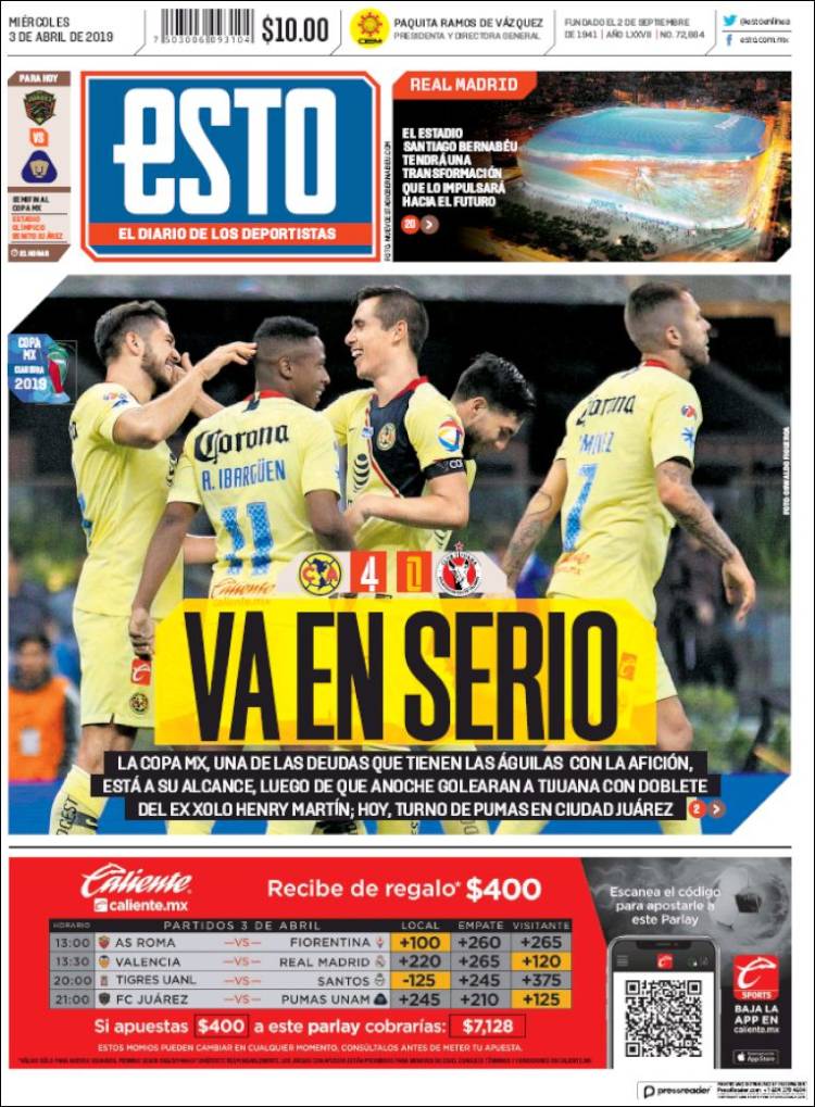 Portada de Esto (M&eacute;xico)