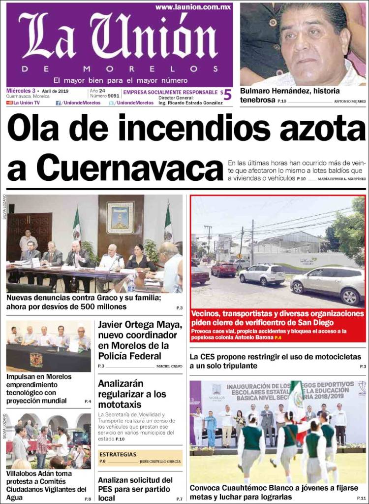 Portada de La Unión de Morelos (M&eacute;xico)