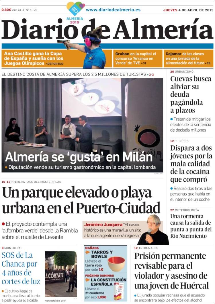 Portada de Diario de Almería (Espa&ntilde;a)