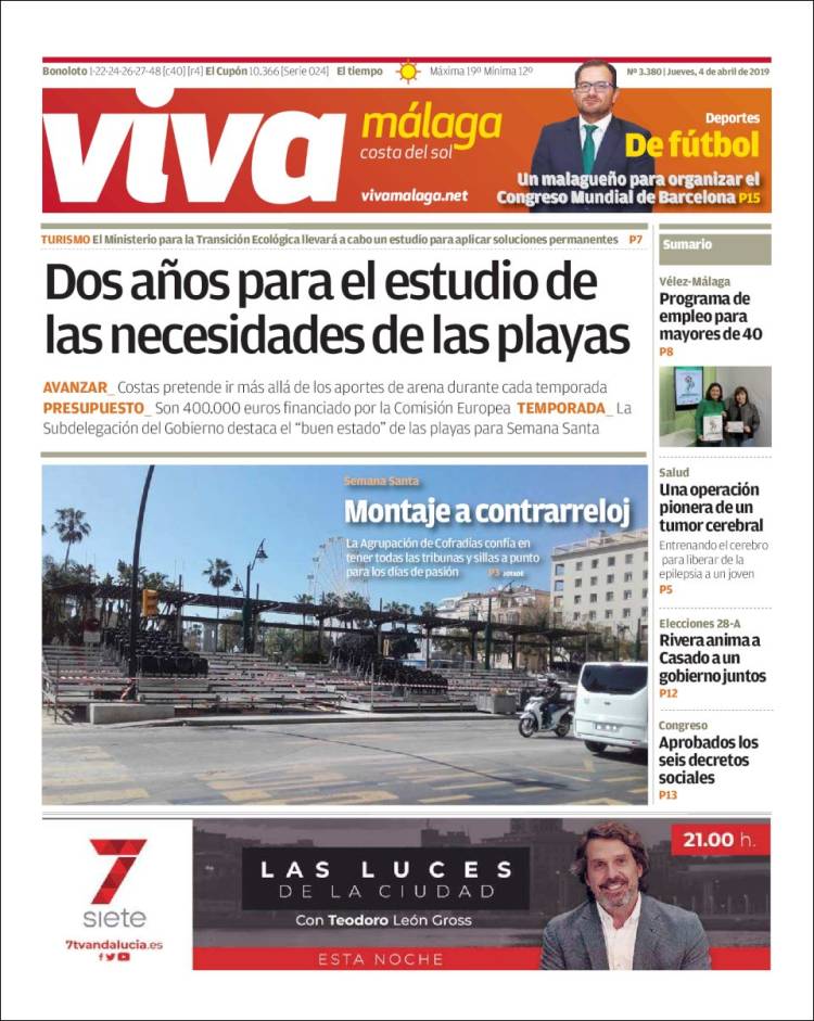 Portada de Viva Málaga (España)