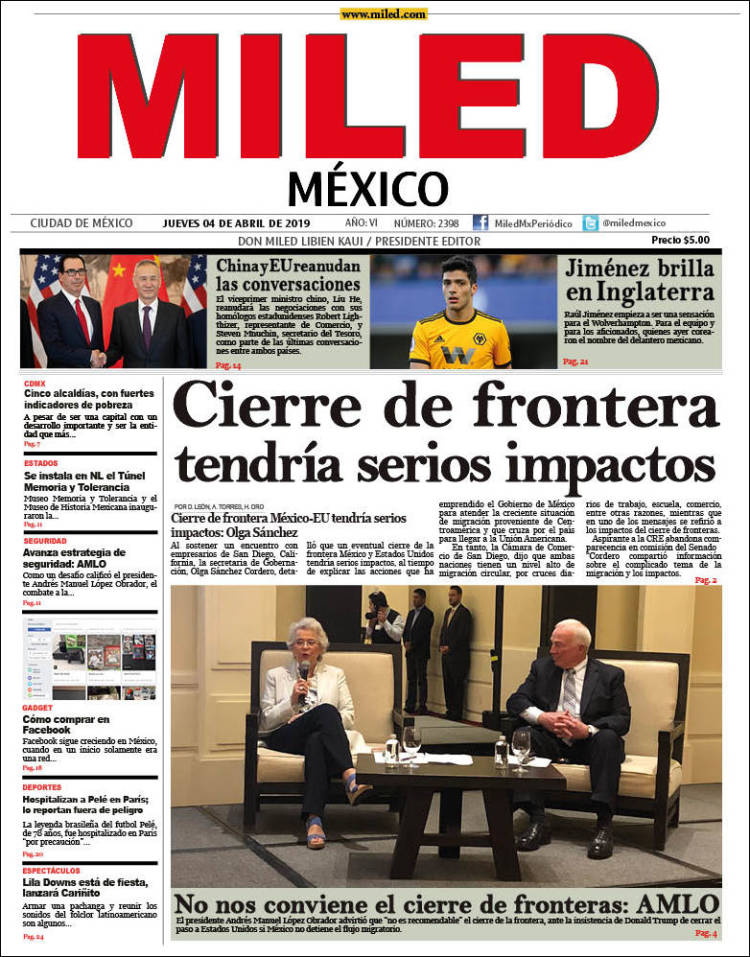 Portada de Miled (México)