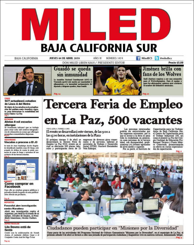 Portada de Miled - Baja California Sur (México)