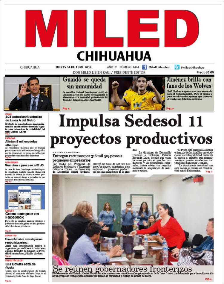 Portada de Miled - Chihuahua (México)
