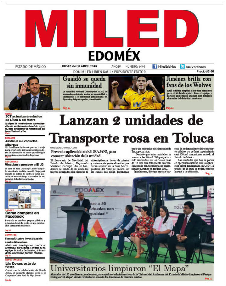 Portada de Miled - Estado de México (México)